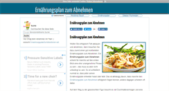 Desktop Screenshot of ernaehrungsplanzumabnehmen.net