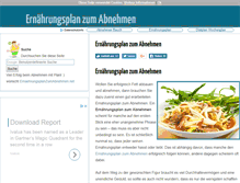 Tablet Screenshot of ernaehrungsplanzumabnehmen.net